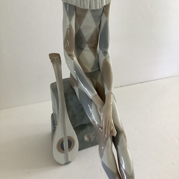 Large Lladro "Sad Harlequin" with mandolin 4558 Mint Condition - Picture 5 of 8